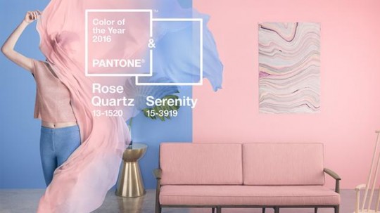 Rose Quartz и Serenity - главные цвета 2016 года по версии Pantone